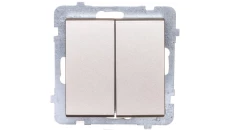 SONATA Przycisk podwójny zwierny szampański złoty ŁP-17R/m/39