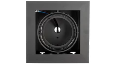 Oprawa sufitowa PIREO podtynkowa pojedyncza czarna/czarna OP-PIREO1-20