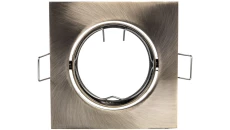 Sufitowa oprawa punktowa PORTO-K, IP20, kwadrat, patyna, z regulacją kąta, TYP DT10