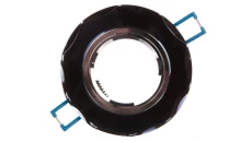 Sufitowa oprawa punktowa BRILLANTE, szkło, CZARNY kryształ, okrągła