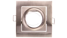 Sufitowa oprawa punktowa VILA uchylna, IP20, kwadrat, inox
