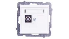 SONATA Gniazdo antenowe pojedyncze typu F ecru GPA-1RF/m/27