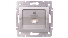 LOGI Gniazdo komputerowe pojedyncze (RJ45Cat 6 Jack) Srebrny 021400043 25227