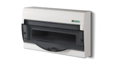 Rozdzielnica modułowa 1x12+2 natynkowa GREEN BOX RN 1/12+2 drzwi transparentne dymne N+PE IP40 2353-01