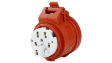 Gniazdo przenośne 5P 16A 400V 6h czerwone IP44 ProTOP MEN15A