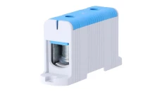 Blok rozdzielczy ‑ odgałęźny 1 ‑ polowy 35-240mm2 niebieski montaż płaski FJ-E240/B 85830