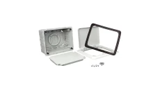 Puszka podtynkowa uniwersalna do systemów docieplających z otwieranym wiekiem szara KUZ-VO-KB