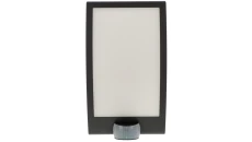 Oprawa ścienna, kinkiet z czujnikiem ruchu i zmierzchu L 22 60W E27 tworzywo sztuczne, antracyt 035709