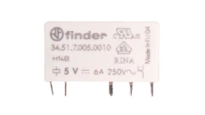Wąski przekaźnik elektromagnetyczny 1P 6A 5V DC do płytki drukowanej 34.51.7.005.0010