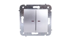 CARLA Łącznik świecznikowy z podświetleniem srebrny 1724-16