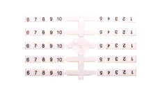 Oznacznik elastyczny do złączek szynowych EO3 /1-10/ (20szt. x 1-10cyfr) 003901752