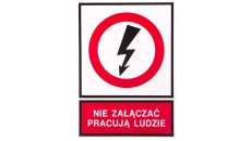 Tabliczka TZZ 148X210P NIE ZAL.P.L. E04TZ-01032140300 /10szt./