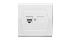 GPT FESTA Gniazdo komputerowe RJ45 białe 0881-00