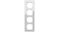 SENTIA Ramka poczwórna szkło biała 1474-62