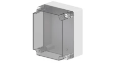 INDUSTRIAL Puszka hermetyczna n/t 270x220x168mm IP65 szara, pokrywa transparentna 2721-01