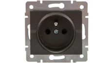 LOGI Gniazdo pojedyncze ochrona styków śrubowy Grafit 16A 250V 021250141 25267