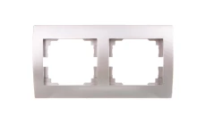 LOGI Ramka podwójna pozioma Srebrny 021470043 25236