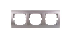 LOGI Ramka potrójna pozioma Srebrny 021480043 25237