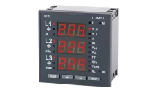 Miernik sieci 3-fazowej, wej.I 1A(X/1), wej.U 3x57,7/100V wykonanie katalogowe wersja po, bez atestu KJl N14 11000