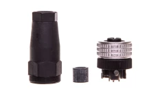 Złącze wtykowe żeńskie M12 4-pinowe proste XZCC12FDM40B