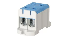 Blok rozdzielczy ‑ odgałęźny 2 ‑ polowy 16-95mm2 niebieski montaż płaski FJ-E95/2/B 1000061