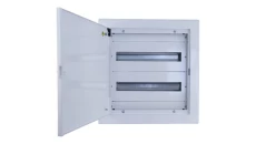 Rozdzielnica podtynkowa metalowa 36 modułowa 2x18 415x435x130 RAL9003 IP30 MP36/2/18