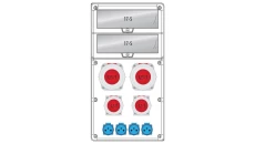 Rozdzielnica R-BOX 740 34S:2x125/5,2x32/5,4x250V,IP65 B.18.740-10_IP65