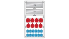 Rozdzielnica R-BOX 740 34S:4x32/5,4x16/5,12x250V,IP44 B.18.740-6