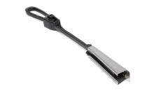 Uchwyt odciągowy 1kN do kabli płaskich (4x8 mm), metalowo-plastikowy, otwierany