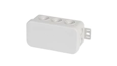 E126 - Puszka odgałęźna naścienna szara - 85 x 44 x 40 mm