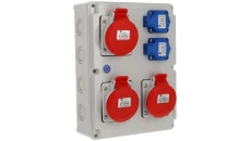 Rozdzielnica 3x5x16A 2x3x16A INA=16A IP54 SB-003005-S0020-54