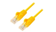 Kabel krosowy patchcord U/UTP kat.6 CCA żółty 10m 68443