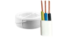 Kabel YDYp 3x2,5mm2 450/750V 100mb krążek przewód elektroinstalacyjny biały 3x2,5
