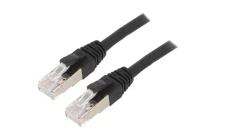 ETH-24441323 Patch cord ETHERLINE Cat.6a,S/FTP 6a linka Cu LSZH czarny