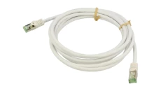 Kabel krosowy RJ45 z surowym kablem CAT 8.1 S/FTP, AWG 26, Szary, 10m, 61120