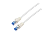 Kabel krosowy patchcord S/FTP kat.6A LSZH CCA biały 15m