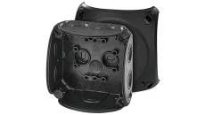Puszka odgałęźna do instalacji wewnętrznych czarna IP66 z dławnicami membranowymi DK 0200 B 62000295