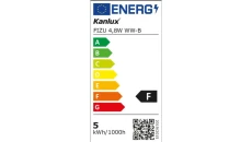 Oprawa downlight LED FIZU 4,8W WW-B 420lm 4000K okrągła Ø80 czarny 38265