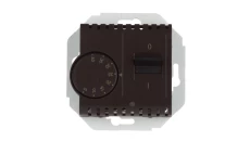 Simon 54 Regulator temperatury z czujnikiem zewnętrznym brąz mat DRT10Z.02/46