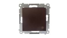 Simon 54 Łącznik krzyżowy, szybkozłącza, brąz mat DW7.01/46