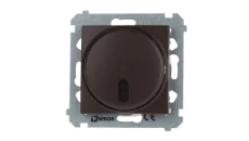 Simon 54 Ściemniacz naciskowy zdalnie sterowany 20–500W brąz mat DS13T.01/46