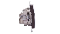 Simon 54 Gniazdo antenowe R/TV końcowe separowane brąz mat DAK.01/46