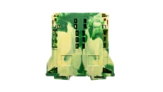 Złączka szynowa 2-przewodowa PE 95mm2 żółto-zielona 285-197