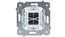 KARO Gniazdo głośnikowe podwójne ecru perłowy GG-2S/m/42