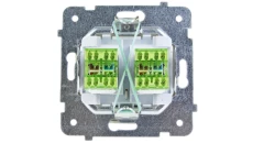 KARO Gniazdo komputerowe podwójne RJ45 kat.5e MMC ecru perłowy GPK-2S/K/m/42