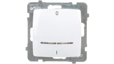 KARO Łącznik podwójny z podświetleniem biały ŁP-11SS/m/00