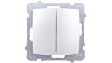 KARO SREBRNY WYŁĄCZNIK PODWÓJNY