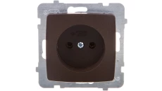 KARO Gniazdo pojedyncze b/u czekoladowy metalik GP-1S/m/40