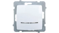 KARO Gniazdo pojedyncze z/u Schuko białe GP-1SS/m/00