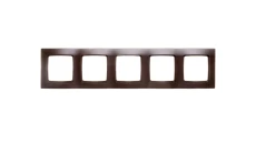 KARO Ramka pięciokrotna czekoladowy metalik R-5S/40